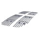 thumbnail image 2 of Grille APG, 4 unidades, con forma de palanquilla horizontal pulida, 8 x 6 mm, para coche, 2 of 4