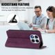 thumbnail image 3 of Funda Billetera para Xiaomi Poco X7 5G Imán y Resistente Morado, 3 of 6