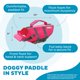 thumbnail image 4 of Chaleco salvavidas para perros Outward Hound Granby Splash rosa talla S, 4 of 7