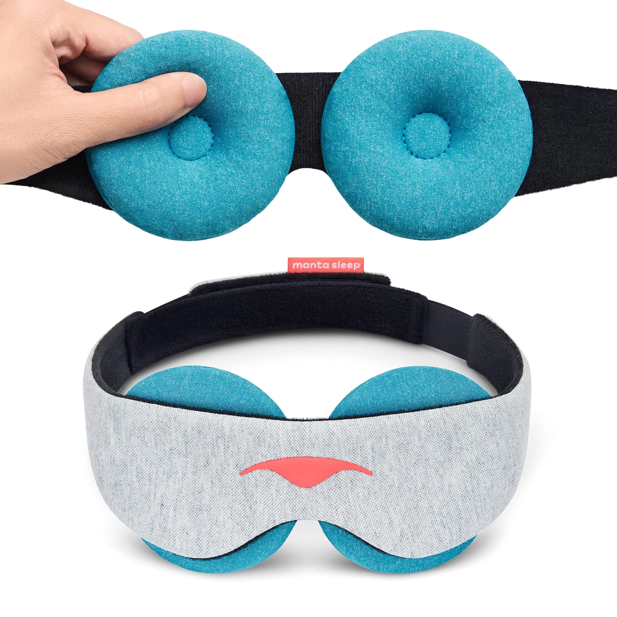 Manta Sleep - Máscara Para Dormir Manta Cool Blackout, Máscara Refrescante Para Ojos, Color Negro