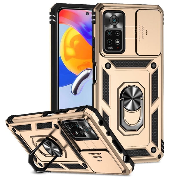 Estuche GANGXUN para Xiaomi Redmi Note 11 Pro 4G/5G, soporte giratorio 360°, estilo mecánico y magnético