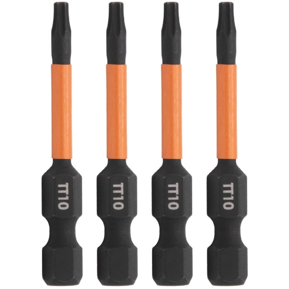 Puntas de Seguridad TORX T10 2in Acero S2 Paquete de 4