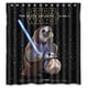 thumbnail image 1 of Cortina de ducha de Star Wars de Zootopia, juego de cortinas de baño con ganchos, tamaño 66 x 72 pulgadas, 1 of 3