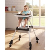 Imac Hogar - Silla De Comer Multifuncional 3 En 1 Para Bebé Negro