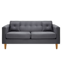 Bodevir - Sofa New Retro 3C Felpa 04 Gris