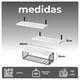 thumbnail image 5 of Repisas flotantes de madera Set de 3 niveles con canasta metálica, 5 of 5