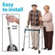 thumbnail image 4 of Kit de ruedas Walker Top Glides TG0071 con ruedas deportivas de 5 pulgadas, 4 of 7