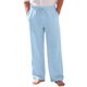 thumbnail image 1 of Pantalones de Lino Ligeros de Playa con Cordón para Hombre INSPIRE CHIC M Azul, 1 of 5