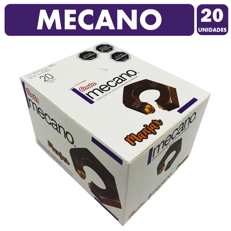 Costa - Mecano - Tuercas De Chocolate (Caja Con 20 Unidades)