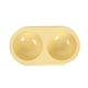 thumbnail image 1 of Plato Doble Para Mascota Amarillo 27*15*5,5Cm, 1 of 2