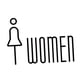 thumbnail image 3 of Letrero De Baño, Decoración Sencilla Para Colgar En La Pared, Para Negocios, Puerta Pública O Pared, Mujer, Negro, 3 of 3