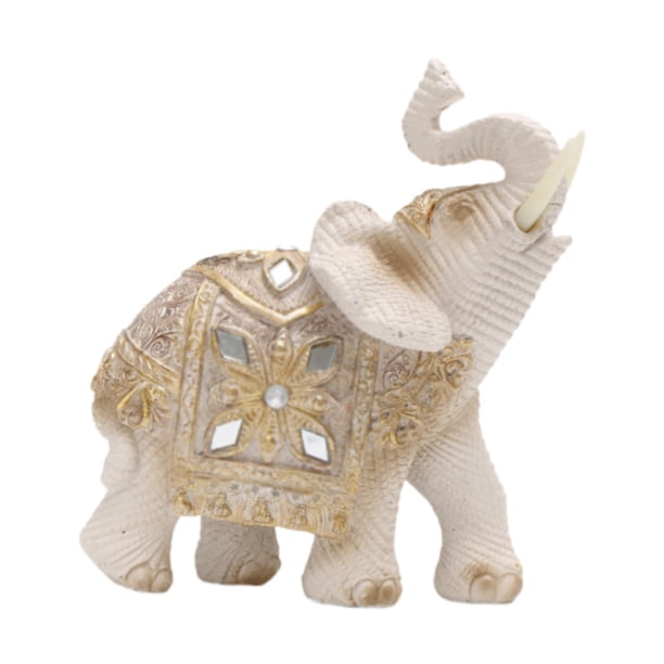 Estatua de escultura de animal, regalo, colección de artesanías, figura de resina, adorno para estantería de interior, decoración de pared con chimene Estilo A