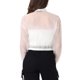 thumbnail image 3 of Chaqueta Bomber Transparente para Mujer INSPIRE CHIC Cuello Simulado Cremallera Ligera Blanca S, 3 of 6