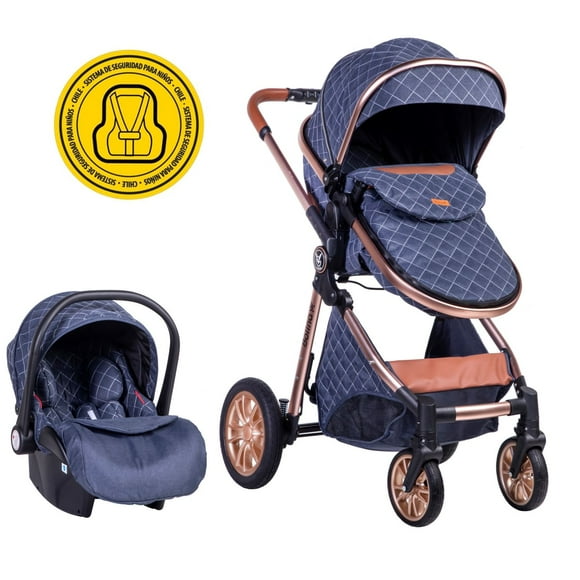Coche Travel System Bolina Blue