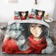 thumbnail image 1 of Invad-e on Tit-an Ere-n Le-i Anime -Soft 3D P-rint-d Duvet- Cover Bedd-ing Set with Comfort-er Cover, 1 of 5