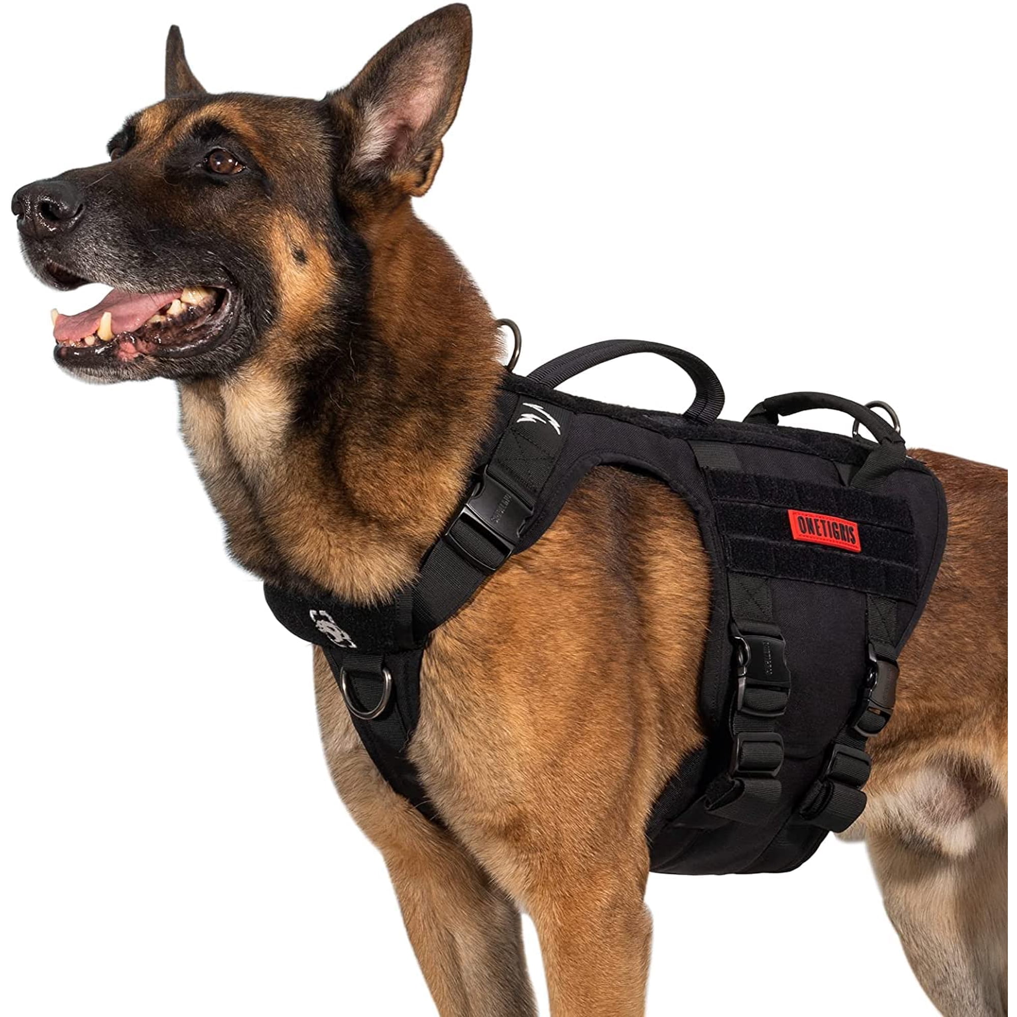 Arnés Para Perros Onetigris Tactical Metall, Grande, Con Hebillas De Metal