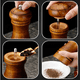 thumbnail image 4 of Juego de 2 molinillos de sal y pimienta de madera con núcleo de cerámica., 4 of 5