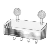 Magideal - Carrito De Ducha Con Ventosa, Estante De Ducha, Estante De Almacenamiento Para Ducha, Cesta De Ducha De Moda, Organizador De Ducha Para Cocina, Baño Y Claro