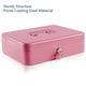 thumbnail image 5 of Caja de efectivo con cierre KYODOLED con bandeja de efectivo de 30 x 24 x 9 cm, color rosa, 5 of 7