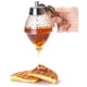 thumbnail image 1 of Sin goteo de vidrio dispensador de miel con plástico superior - servidor de jarabe de estilo panal de miel y tarro de almacenamiento temático de abejas con soporte -200ml recipiente transpar, 1 of 3