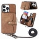 thumbnail image 1 of Funda Tipo Cartera con Correa Cruzada para iPhone 16 Pro Protección Contra Golpes Marrón, 1 of 6