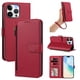 thumbnail image 1 of Funda con Billetera para [iPhone 15 Pro Max] con Bolsillo Zipper y Tarjetero Rojo, 1 of 6