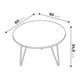 thumbnail image 3 of Mesa Centro LAG Circular Color Blanco Lavado/Blanco, 3 of 3