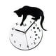 thumbnail image 2 of Reloj De Pared De Gato Que No Hace Tictac, Dormitorio, Comedor, Baño, Reloj Colgante Silencioso Sin Peces, 2 of 5