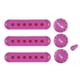 thumbnail image 3 of Juego De Puntas De Interruptor De Perillas Y Cubierta De Pastilla De Guitarra Rosa Oscuro, 3 of 5