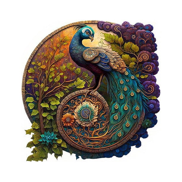 Thoughtful Parrot Wooden Puzzles With Delicate Gift Packaging, Difficult Puzzles Are The Best Gifts For Adults And Kids, Best Holiday Gifts, Irregular Shape Particles, Shape Not Repeated.