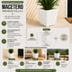 thumbnail image 5 of Set 2 Macetero Plastico Bajo Premium Base Cuadrada Conica S blanco, 5 of 7