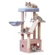 thumbnail image 1 of Árbol para gatos Taoqimiao de 98 cm para interiores, torre para gatitos, rosa y azul, 1 of 9