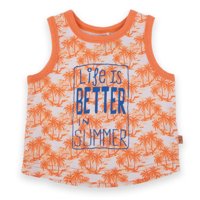 Polera Bebe Niño Naranjo Pillin