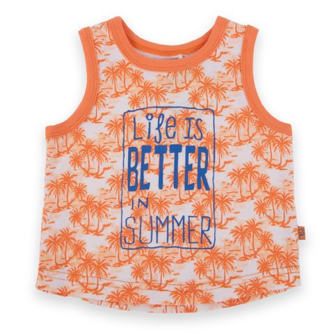 Polera Bebe Niño Naranjo Pillin