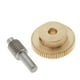 thumbnail image 3 of 0.5 Modulus Brass Worm Gear Wheel + Gear Shaft Set 60 Tooth, 3 of 5