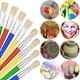 thumbnail image 5 of Pinceles coloridos para niños pequeños, 16 pinceles grandes lavables y regordetes para niños, fáciles de limpiar y agarrar, redondos y planos, sin cerdas sueltas para pintura acrílica, lavables., 5 of 7