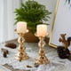 thumbnail image 2 of 2 portavelas de pilar plateado, centros de mesa de boda, portavelas de metal para velas de 50 mm, decoración ideal para bodas, eventos especiales, fiestas, salas de estar., 2 of 8