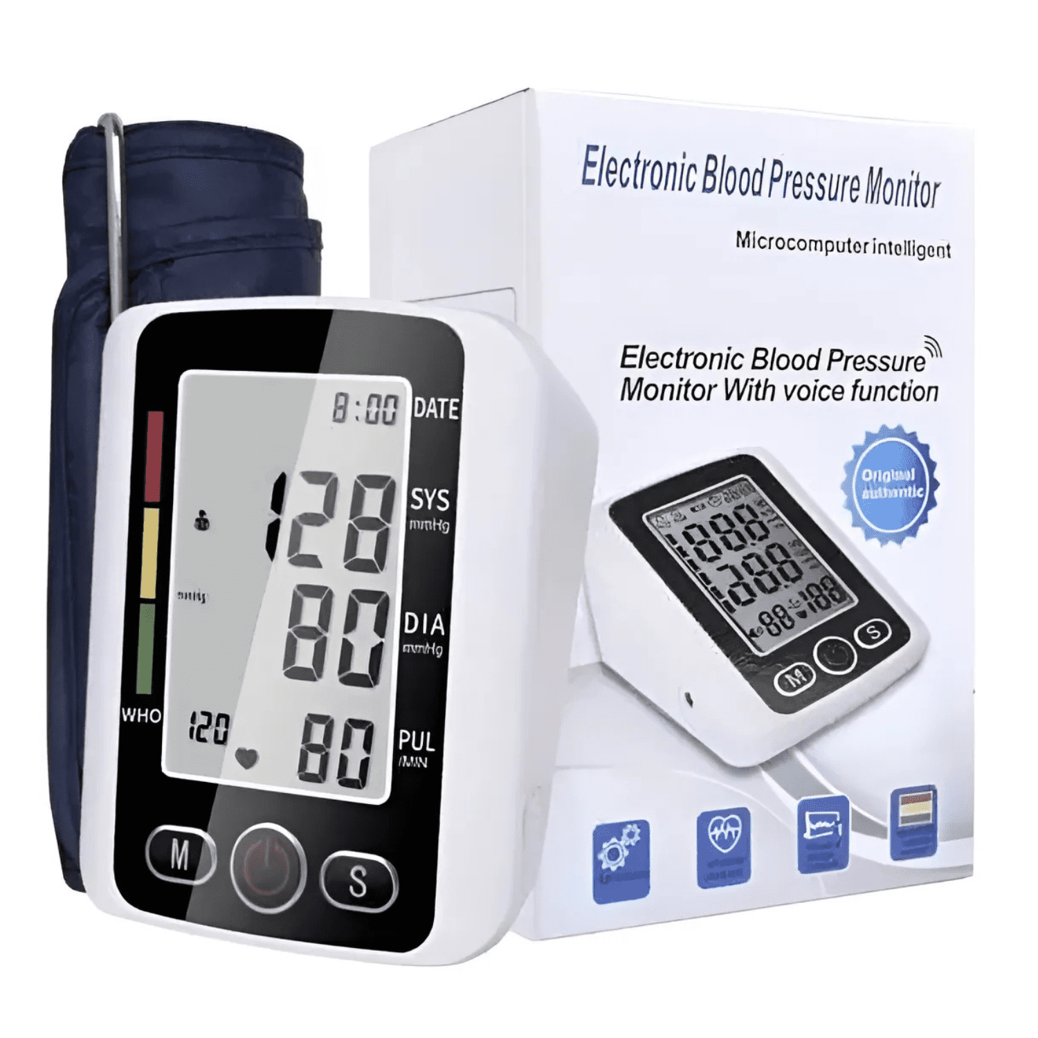Genérico - Tensiómetro Digital Maquina Para Tomar Presión Arterialbrazo Blanco