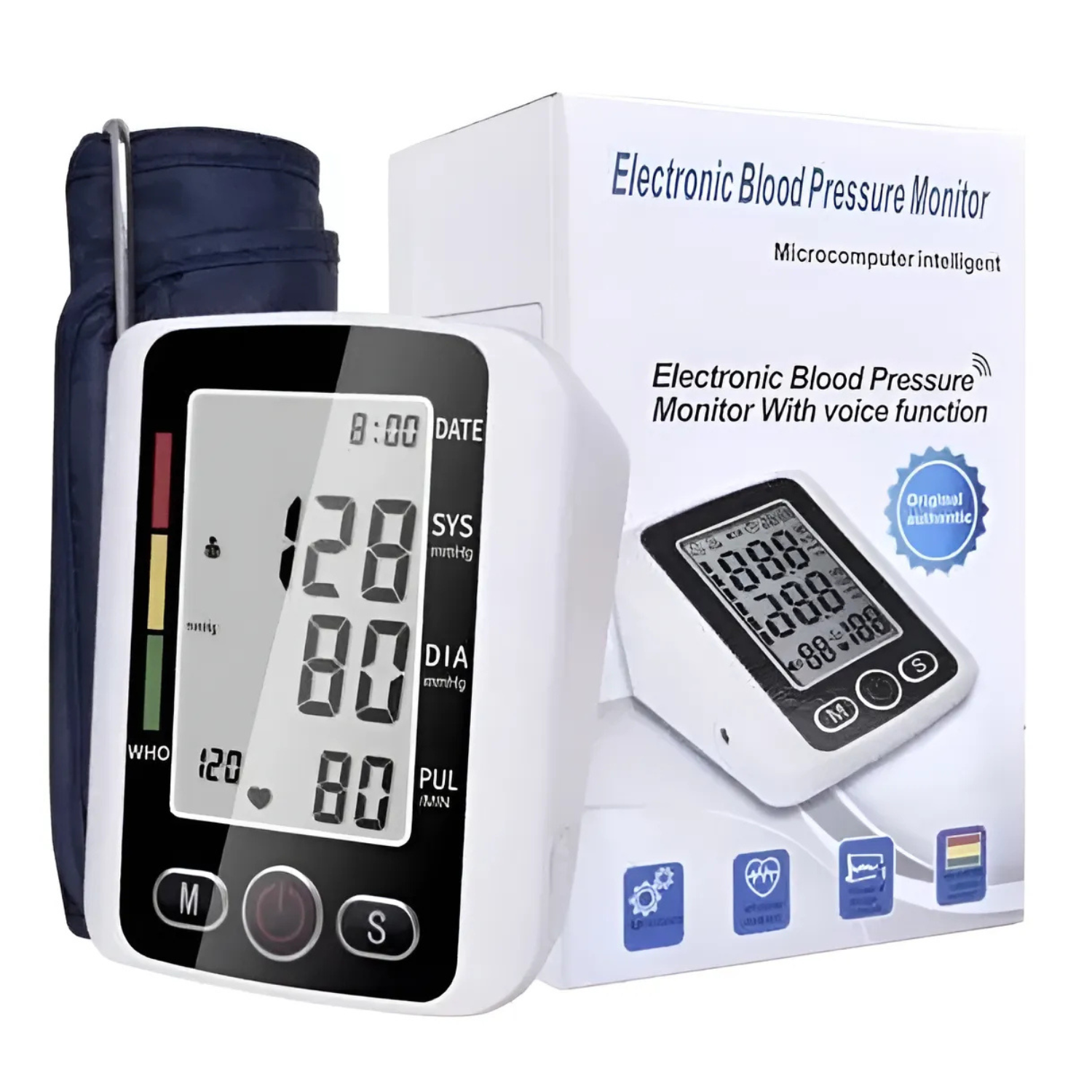 Genérico - Tensiómetro Digital Maquina Para Tomar Presión Arterialbrazo Blanco