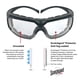 thumbnail image 5 of Gafas de Seguridad 3M SecureFit 600 Lente Clara Negro, 5 of 6