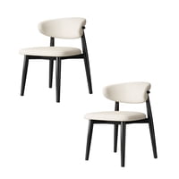 Pack 2 Sillas De Comedor Madera Negro Family By Lubabycas