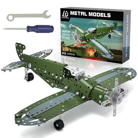 Juego De Maquetas De Avión Building Toy Lucky Doug Para Niños De 8 A 12 Años