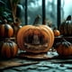 thumbnail image 2 of Calabaza con Casa Embrujada en su Interior 23,5 cm Halloween - Frank & Mortis, 2 of 3