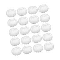 Bothyi - 20 Calabazas Artificiales Blancas, Pequeñas Calabazas Falsas, Calabazas Decorativas De Espuma