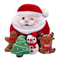 Magideal - Juguete De Peluche De Papá Noel Navideño, Almohada De Papá Noel, Decoración De Peluche, Figuras De Felpa Para Sillas, Cafetería, Hotel Y Dormitorio