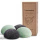 thumbnail image 1 of Esponja facial myHomeBody 7 cm Salvia/Grafito 2 piezas, 1 of 6