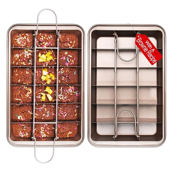 Molde para brownies SUJUDE 26 × 16 cm antiadherente con 18 cavidades