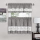 thumbnail image 1 of Juego de cortinas para ventana ACHIM Tier and Valance Live Love Laugh, 1 of 6