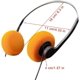 thumbnail image 2 of Auriculares con cable estéreo WLngtv 2 unidades Naranja/Negro, 2 of 9