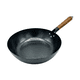 thumbnail image 2 of Wok De Cocina Tradicional Acero Martillado Mango De Madera, 2 of 7